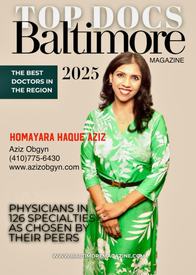 Dr. Aziz Baltimore Magazine Award